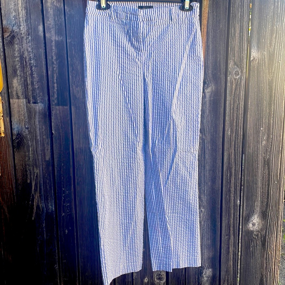 Business professional pin striped capri pants